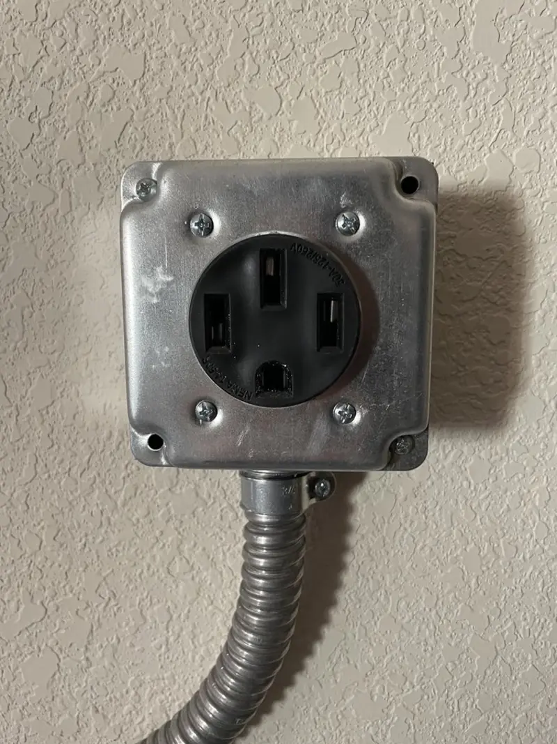NEMA 14-50 outlet installed for Electrical Panel Upgrade in Northport
